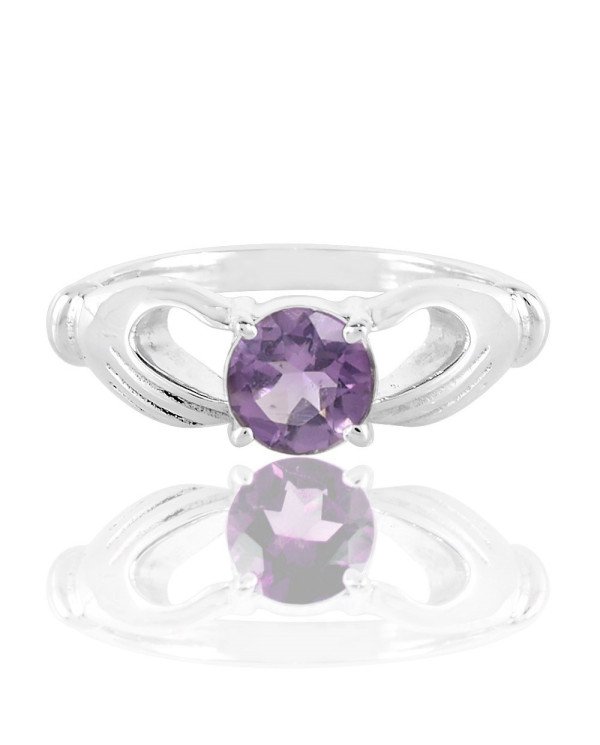 Sterling Silver Purple Amethyst Ring -jewelsartisan