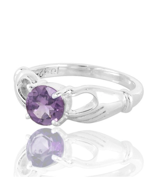 Sterling Silver Purple Amethyst Ring -jewelsartisan