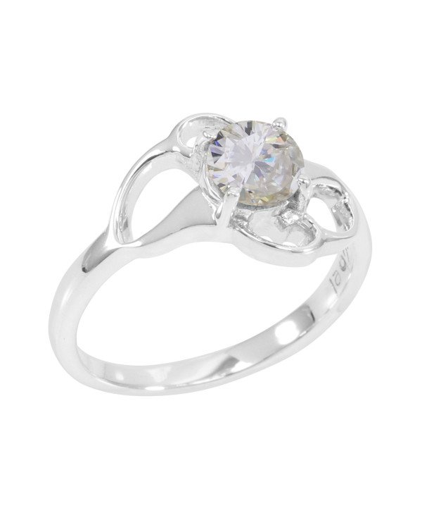 Clear Quartz Ring 925 Sterling Silver Ring Crystal Gemstone Ring