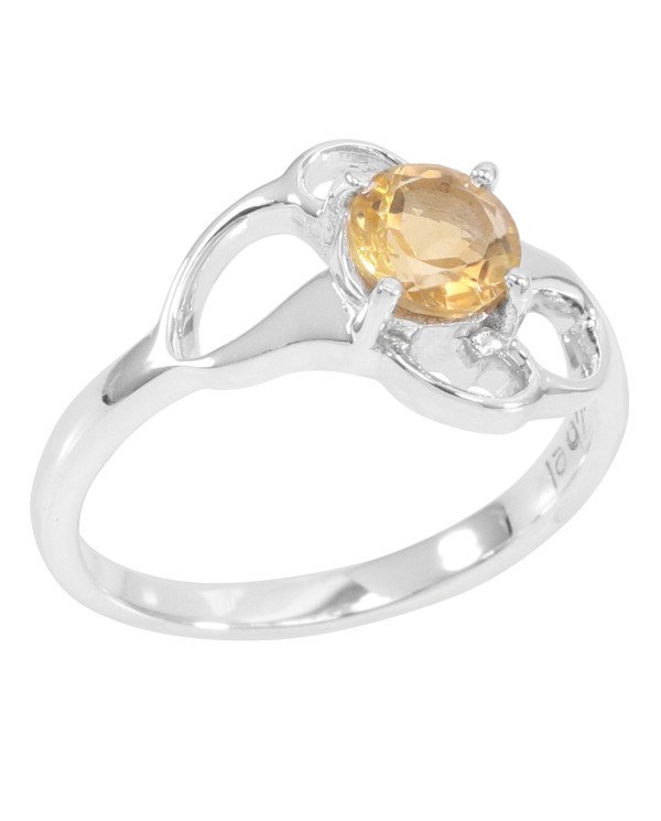 Citrine Ring 925 Sterling Silver Ring Citrine Gemstone Ring