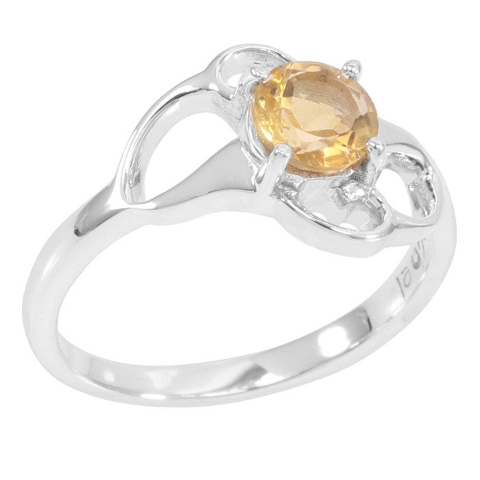 Citrine Ring 925 Sterling Silver Ring Citrine Gemstone Ring
