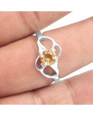 Citrine Ring 925 Sterling Silver Ring Citrine Gemstone Ring