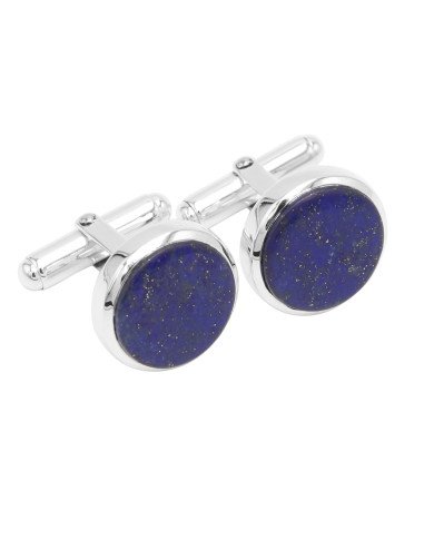Lapis Cufflinks 925 Sterling Silver Lapis Cufflinks for Men