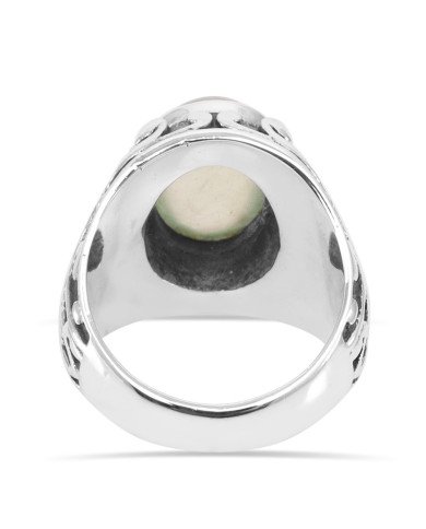 Prehnite Ring 925 Sterling Silver Ring Prehnite Gemstone Ring
