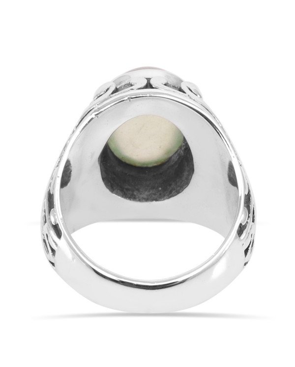 Prehnite Ring 925 Sterling Silver Ring Prehnite Gemstone Ring