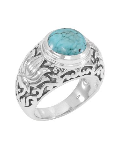 Turquoise Ring 925 Sterling Silver Turquoise Ring