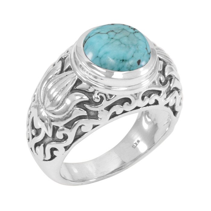 Turquoise Ring 925 Sterling Silver Turquoise Ring