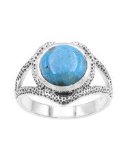 925 Sterling Silver Ring Arizona Turquoise Ring Cocktail Ring