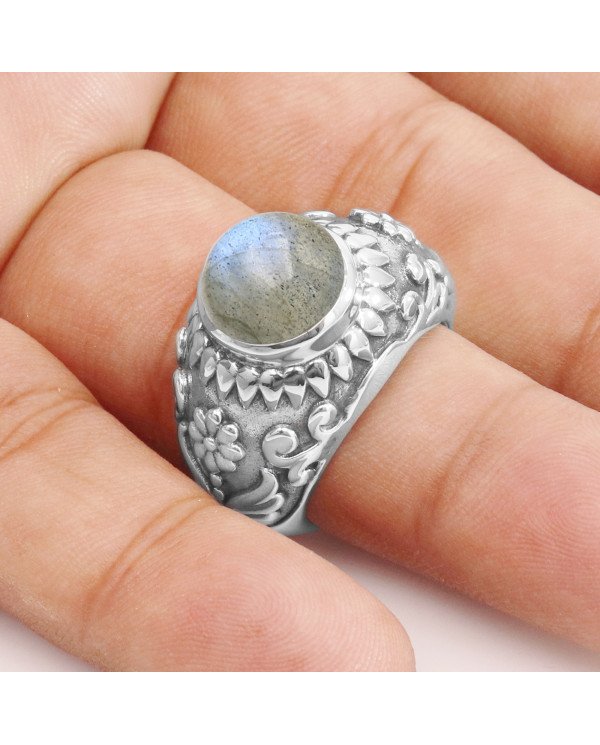 Labradorite Ring 925 Sterling Silver Ring Designer Ring