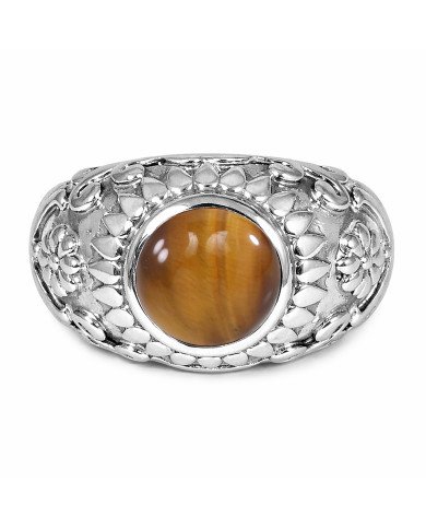 Tiger Eye Ring 925 Sterling Silver Ring Men’s Silver Ring