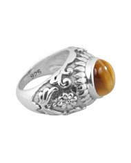 Tiger Eye Ring 925 Sterling Silver Ring Men’s Silver Ring