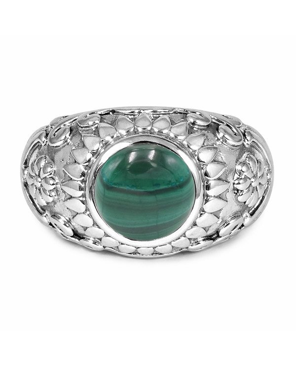 Sterling Silver Malachite Ring For Women