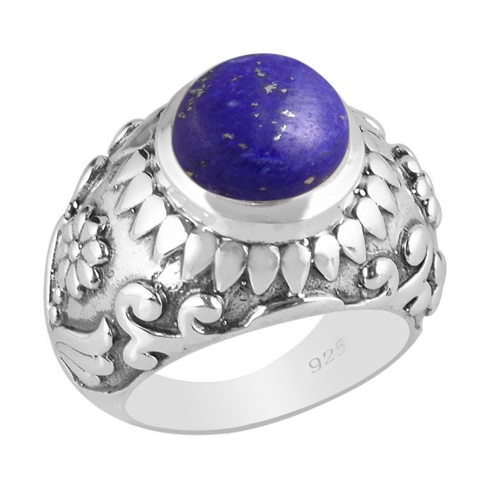 Sterling Silver Lapis Lazuli Designer Silver Women Ring
