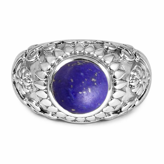 Sterling Silver Lapis Lazuli Designer Silver Women Ring