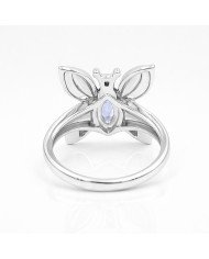 Iolite Ring 925 Sterling Silver Ring Butterfly Design Ring