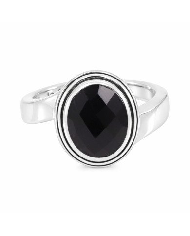 Sterling Silver Handcrafted Black Onyx Gemstone Ring
