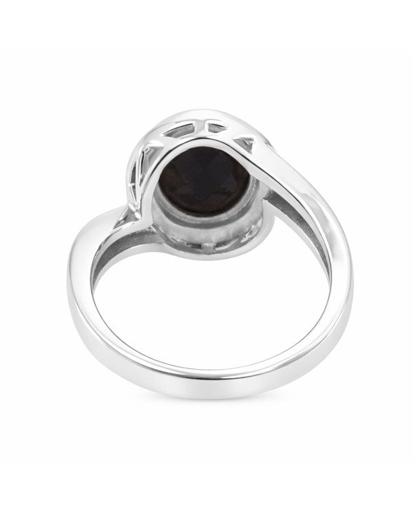 Sterling Silver Handcrafted Black Onyx Gemstone Ring
