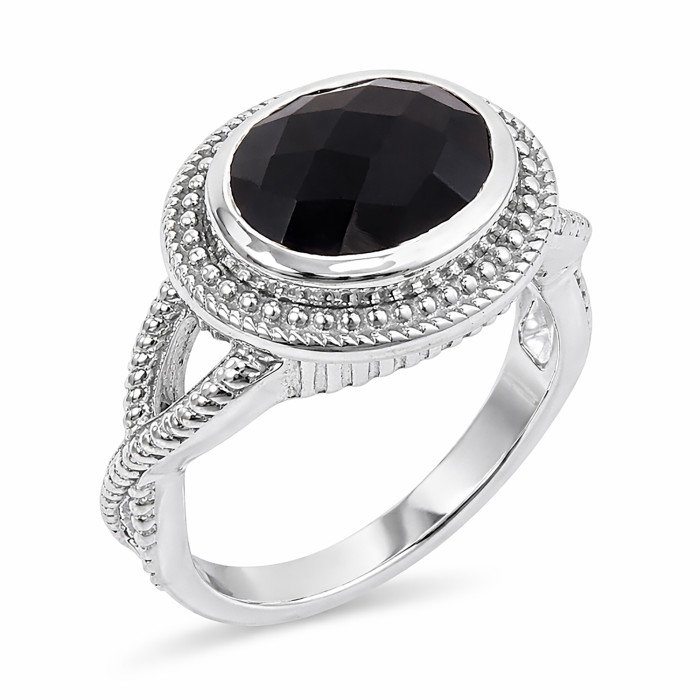 Black Onyx Gemstone Ring Handcrafted Ring 925 Sterling Silver Ring