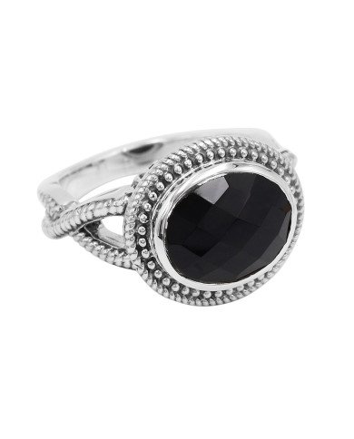 Black Onyx Gemstone Ring Handcrafted Ring 925 Sterling Silver Ring