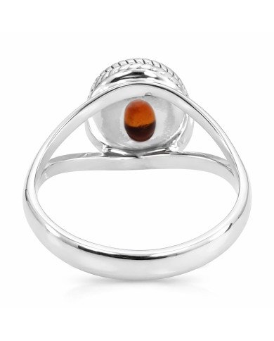 Hessonite Garnet Ring Handcrafted Ring 925 Sterling Silver Ring