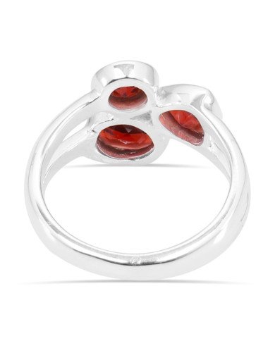 Red Garnet Ring 925 Sterling Silver Ring January birthstone Ring