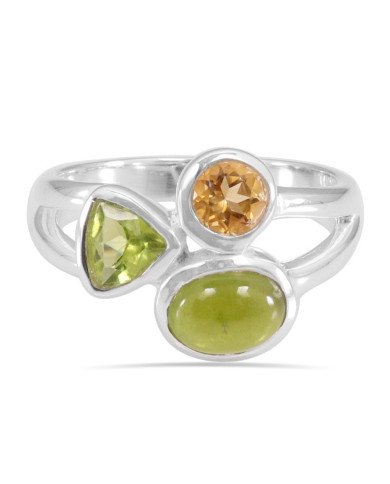 Idocrase Gemstone Ring 925 Sterling Silver Ring Peridot Ring