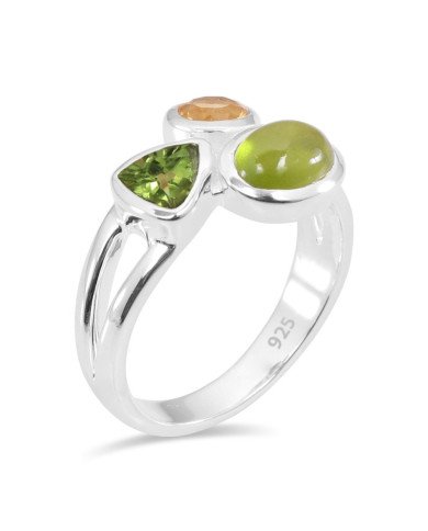 Idocrase Gemstone Ring 925 Sterling Silver Ring Peridot Ring