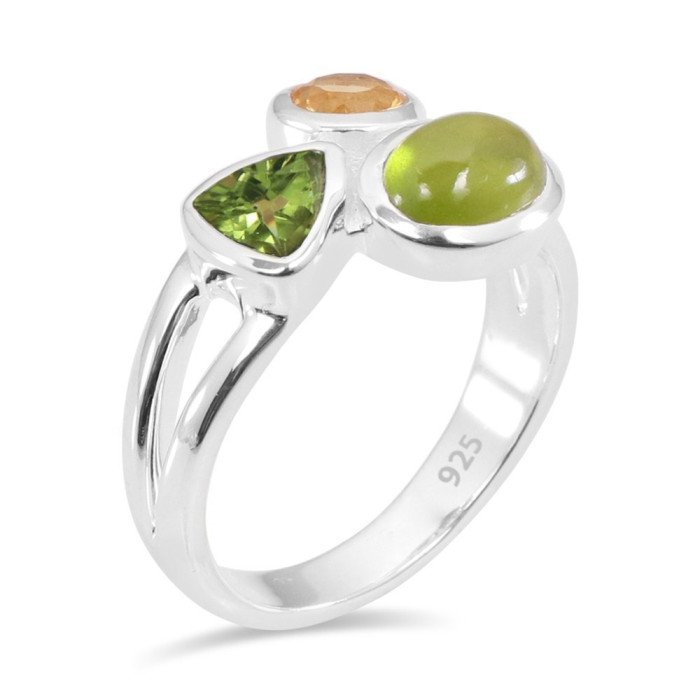 Idocrase Gemstone Ring 925 Sterling Silver Ring Peridot Ring