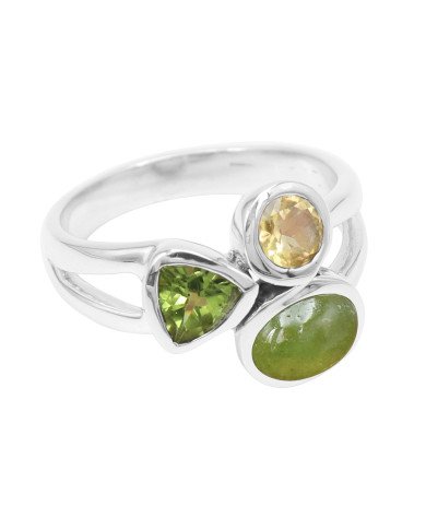 Idocrase Gemstone Ring 925 Sterling Silver Ring Peridot Ring