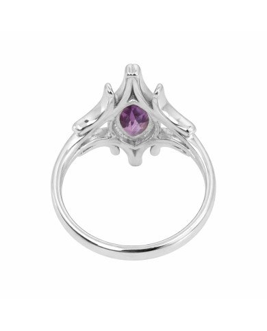 Sterling Silver Handcrafted Amethyst Ring