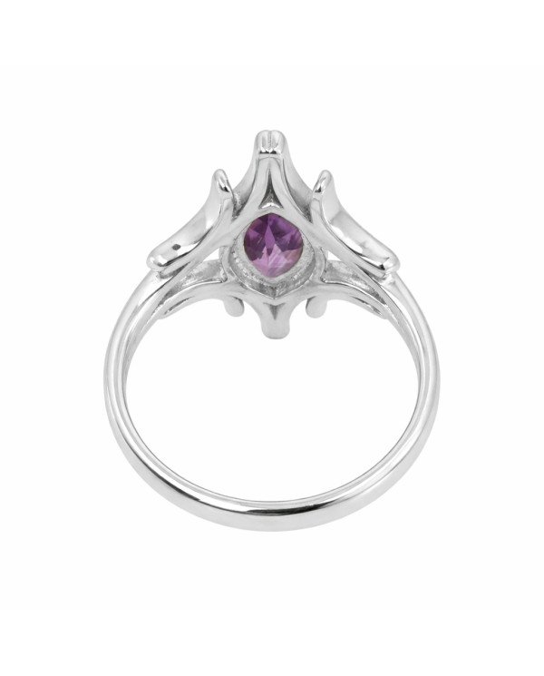 Sterling Silver Handcrafted Amethyst Ring
