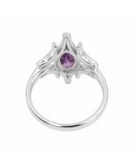 Sterling Silver Handcrafted Amethyst Ring