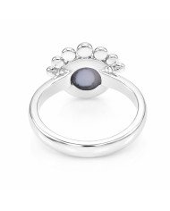 Blue Lace Agate Ring 925 Sterling Silver Ring Solitaire Gemstone Ring