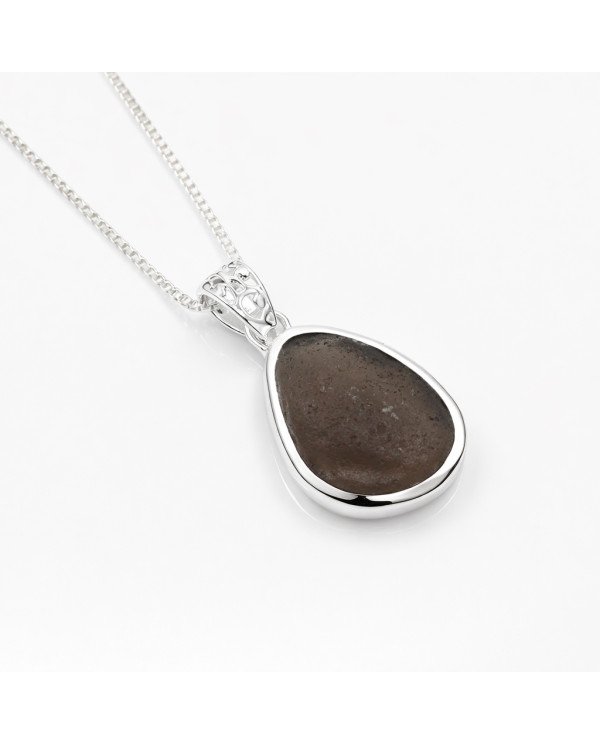 Raw Colombianite Pendant | 925 Sterling Silver Handcrafted Jewelry