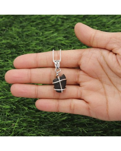 Natural Saffordite Pendant | 925 Sterling Silver Handmade Raw Gemstone