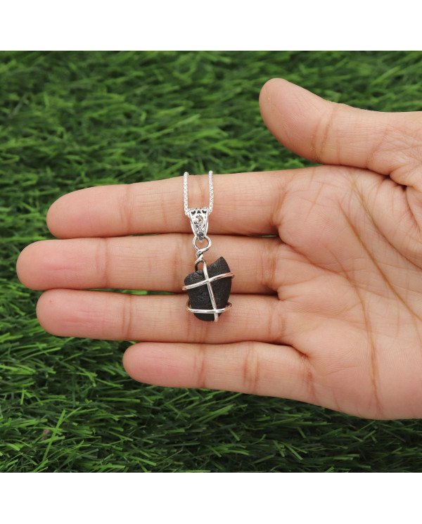 Natural Saffordite Pendant | 925 Sterling Silver Handmade Raw Gemstone