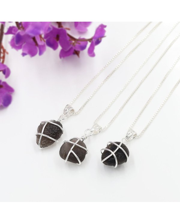 Natural Saffordite Pendant | 925 Sterling Silver Handmade Raw Gemstone