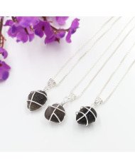 Natural Saffordite Pendant | 925 Sterling Silver Handmade Raw Gemstone