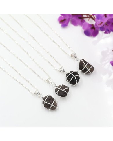 Natural Saffordite Pendant | 925 Sterling Silver Handmade Raw Gemstone