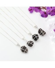 Natural Saffordite Pendant | 925 Sterling Silver Handmade Raw Gemstone