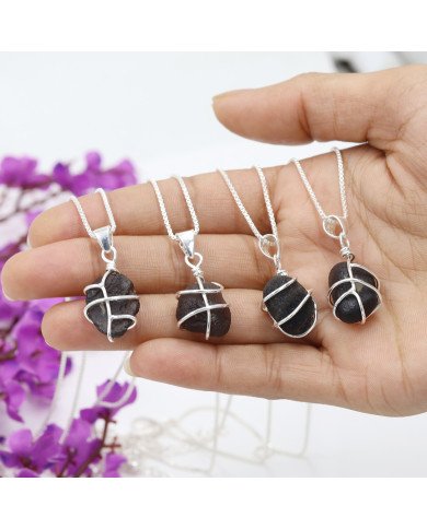 Natural Saffordite Pendant | 925 Sterling Silver Handmade Raw Gemstone