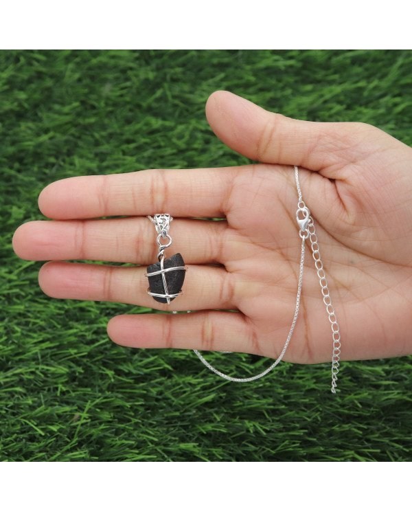 Natural Saffordite Pendant | 925 Sterling Silver Handmade Raw Gemstone