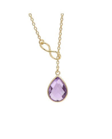 Handmade Amethyst Necklace | 925 Silver Gold Plated | Best Gift for Her