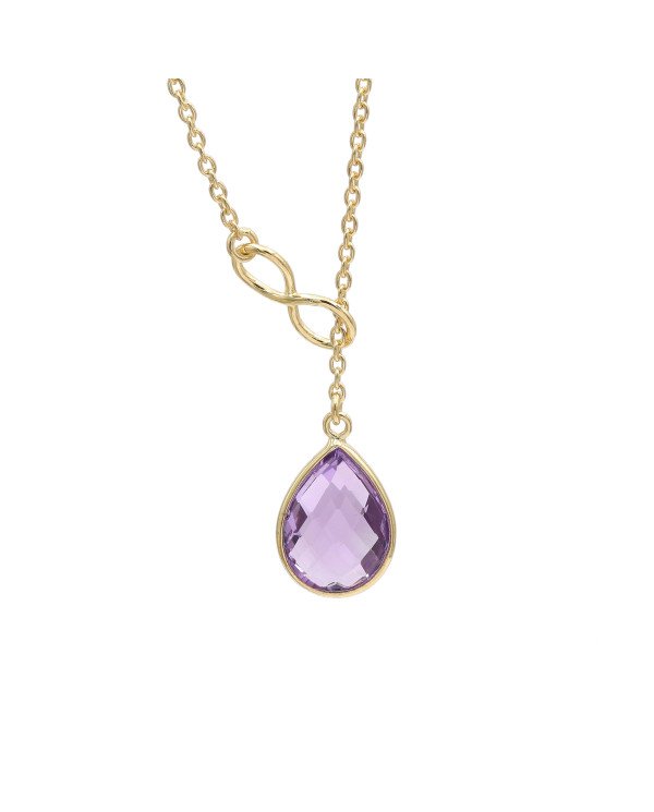 Handmade Amethyst Necklace | 925 Silver Gold Plated | Best Gift for Her