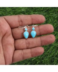 Arizona Turquoise Necklace Earrings Set | 925 Solid Silver Handmade