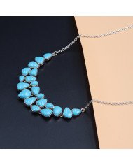 Arizona Turquoise Necklace Earrings Set | 925 Solid Silver Handmade