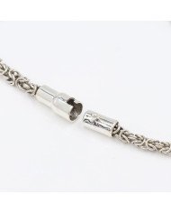 925 Sterling Silver Byzantine Chain Bracelet | Handmade Men's Jewelry
