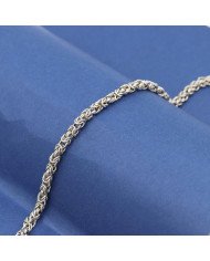 925 Sterling Silver Byzantine Chain Bracelet | Handmade Men's Jewelry