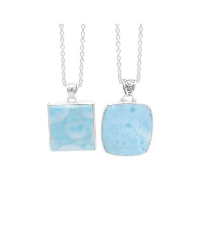 Larimar Pendant | 925 Sterling Silver Ocean-Inspired Jewelry