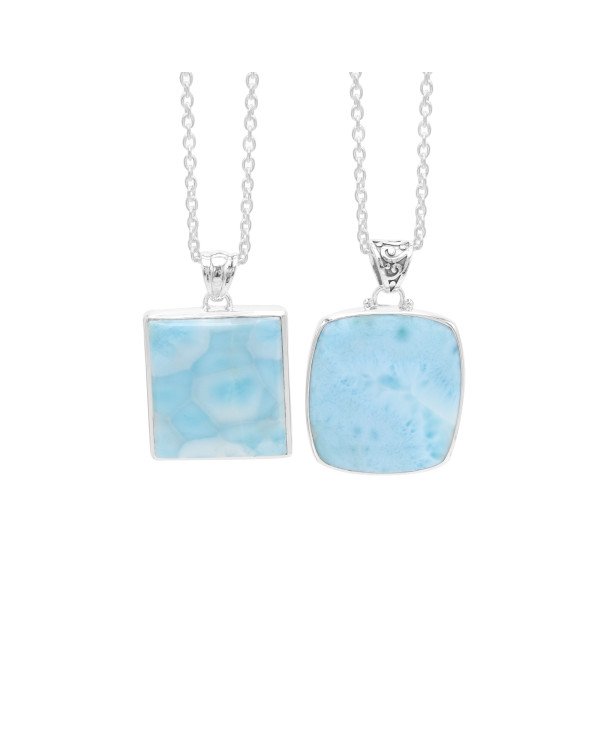 Larimar Pendant | 925 Sterling Silver Ocean-Inspired Jewelry